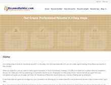 Tablet Screenshot of e-resumebuilder.com